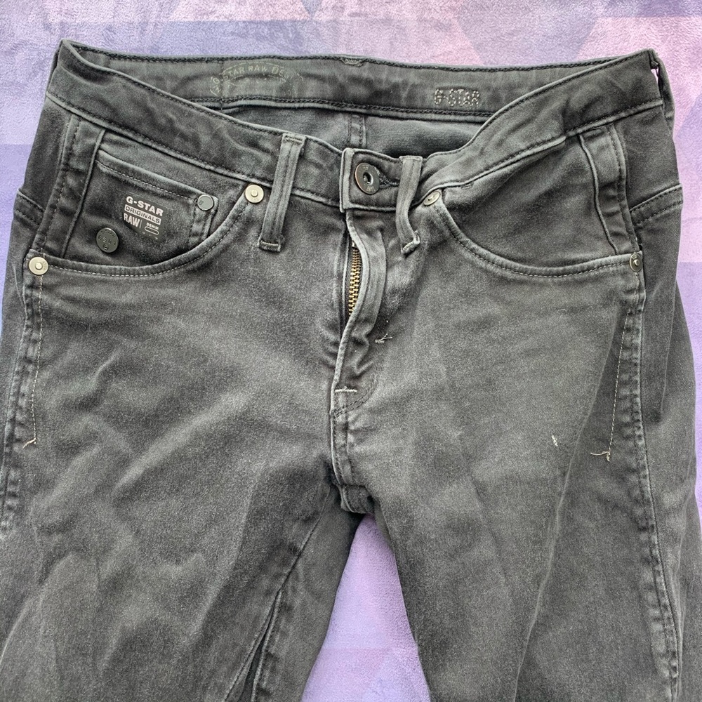 👖 G-STAR RAW FADED BLACK DENIM SKINNY 25